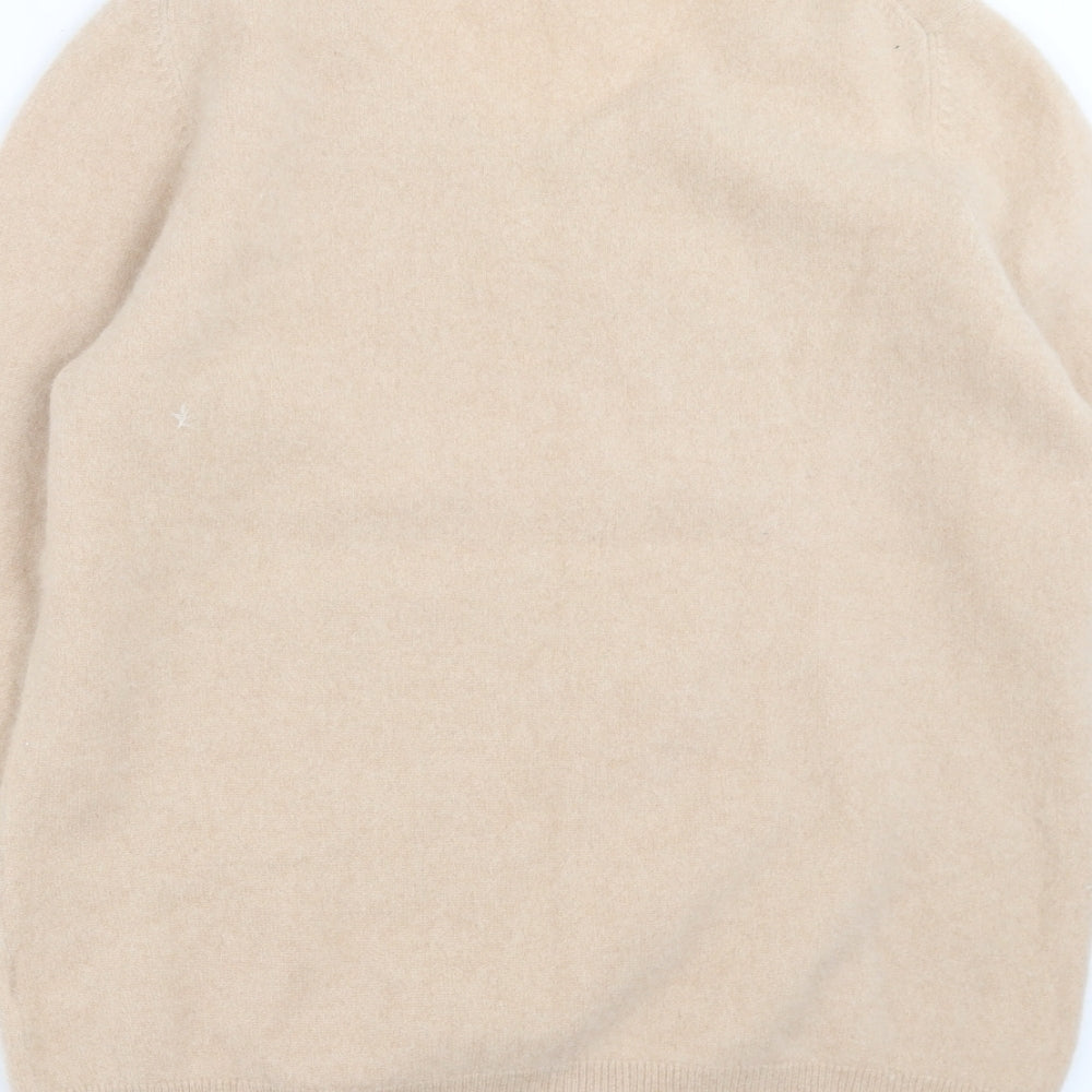 Marks and Spencer Womens Beige  Knit Pullover Jumper Size 16
