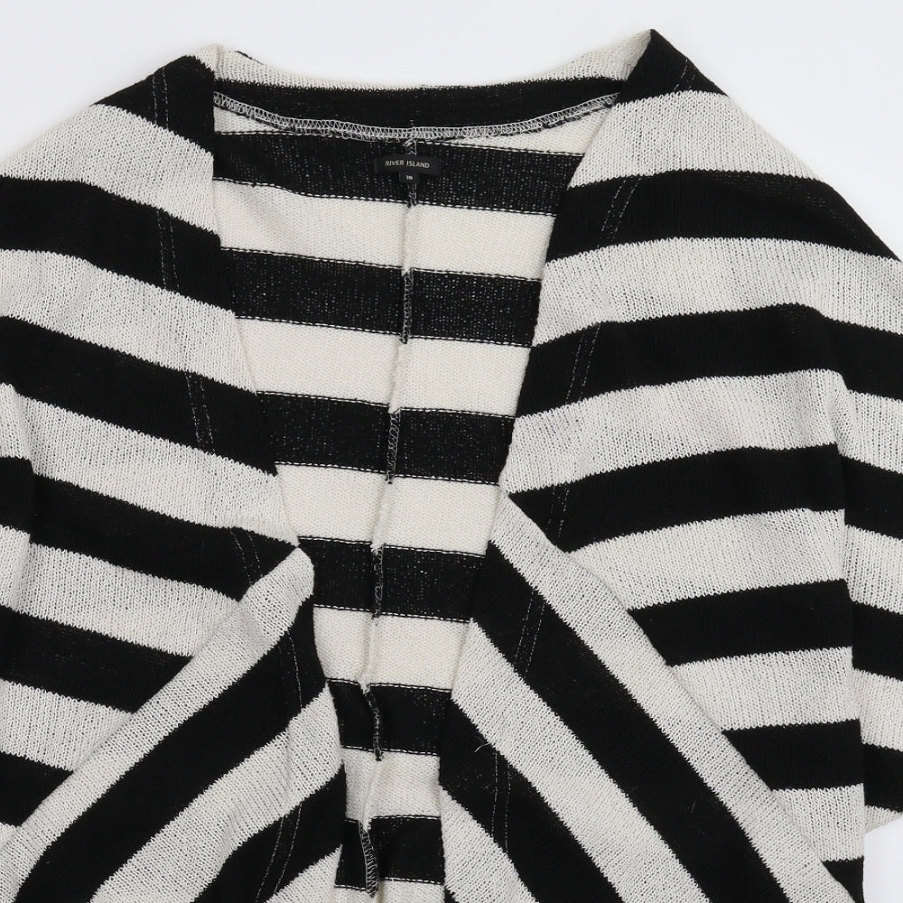 River Island Womens Multicoloured Striped Knit Cardigan Jumper Size 16