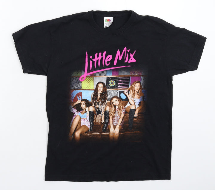Fruit of the Loom Boys Black   Basic T-Shirt Size 10-11 Years
