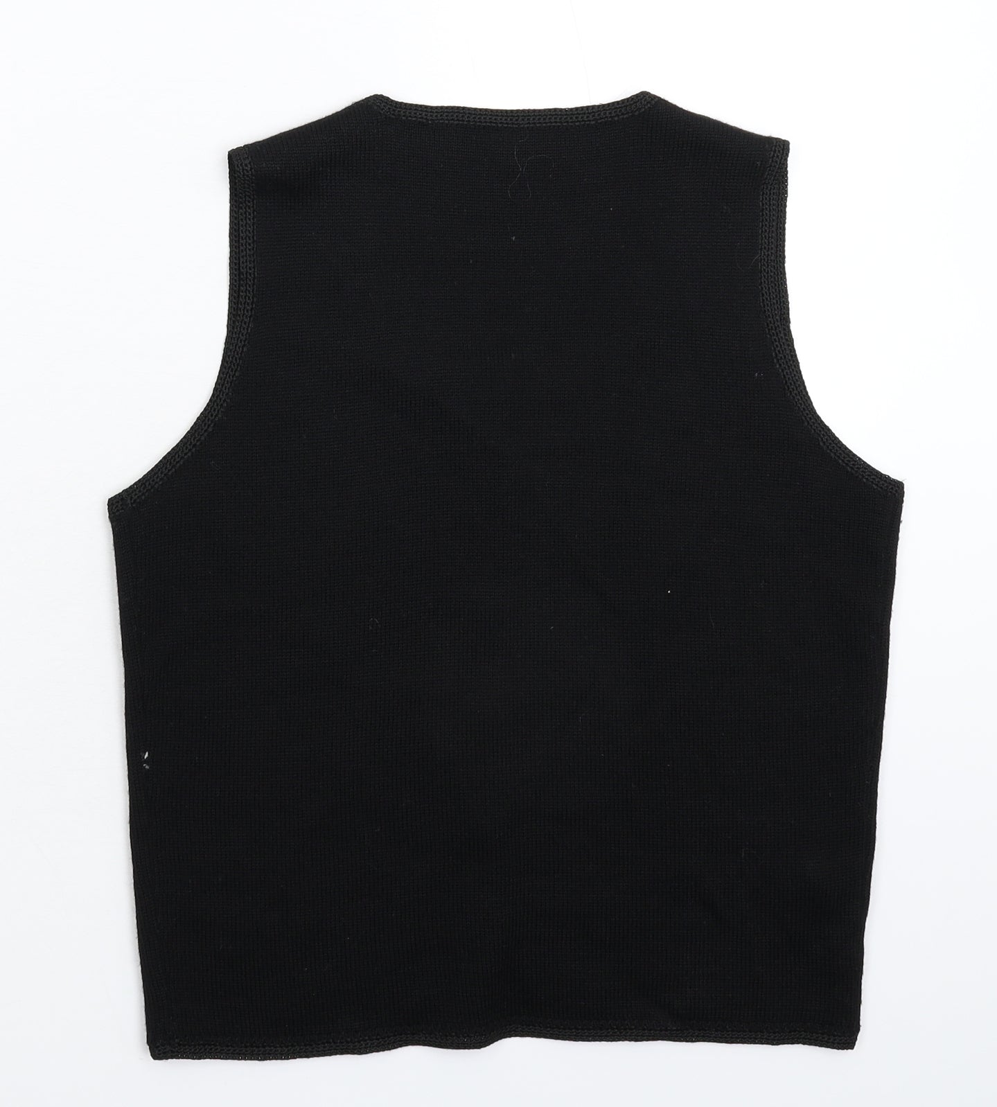 Marks and Spencer Womens Black  Knit Vest Jumper Size 12