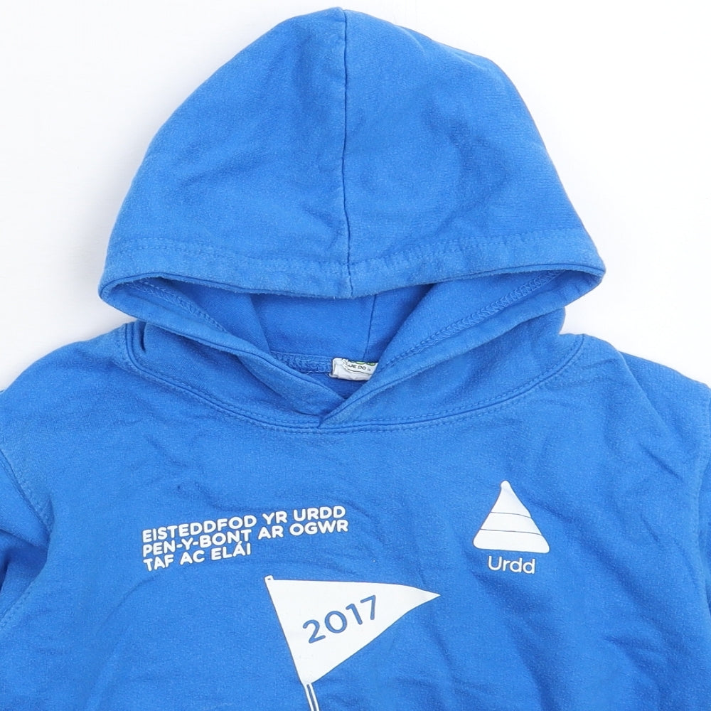 Preworn Boys Blue   Pullover Hoodie Size 7-8 Years