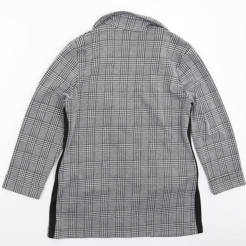 Divided Womens Grey Check  Jacket Blazer Size M