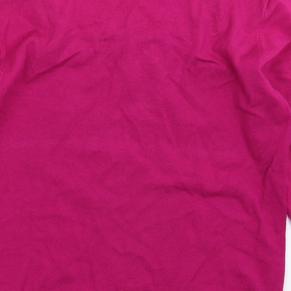 Just Elegance Womens Pink  Knit Pullover Jumper Size S