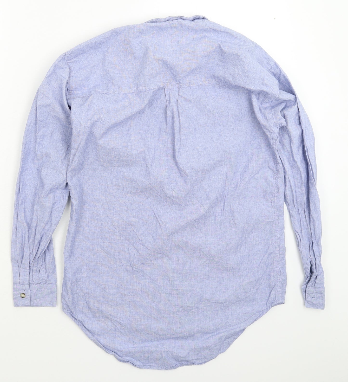 NEXT Womens Blue   Basic Button-Up Size 6  - Oversized