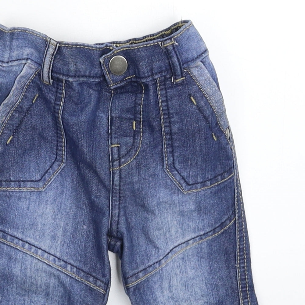 F&F Baby Blue  Denim Capri Jeans Size 6-9 Months