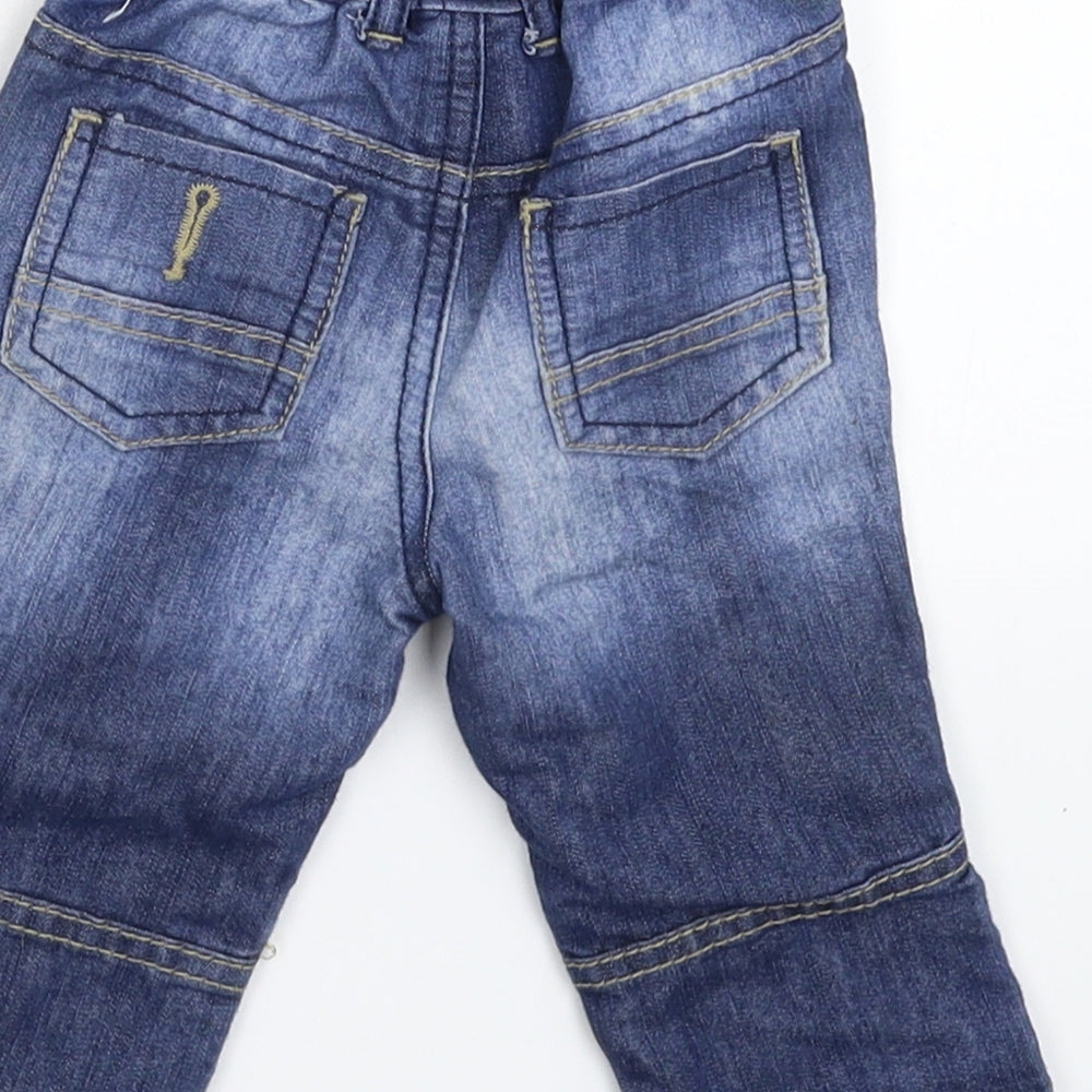 F&F Baby Blue  Denim Capri Jeans Size 6-9 Months