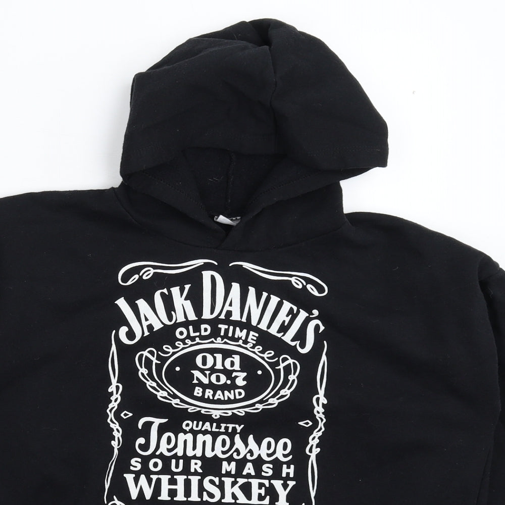 Preworn Mens Black   Pullover Hoodie Size S