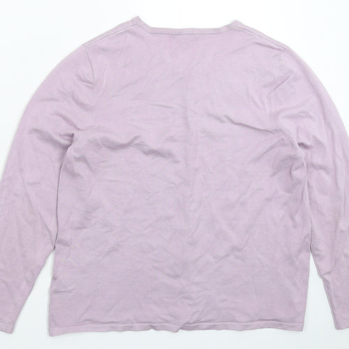 Eastex Womens Purple  Knit Cardigan Jumper Size 16