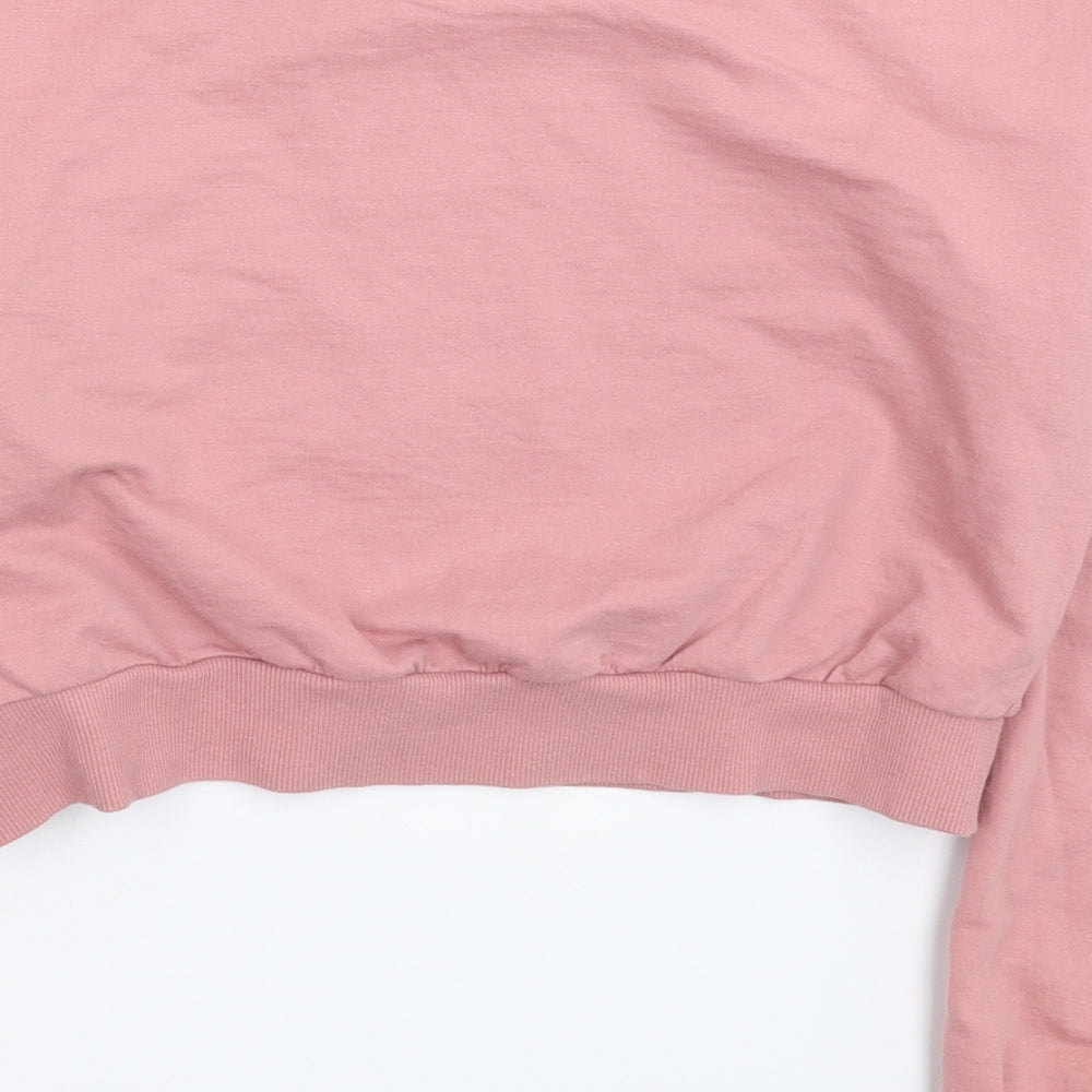 Select Womens Pink   Pullover Sweatshirt Size M