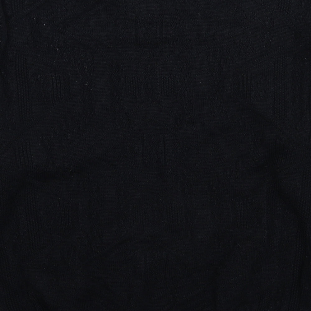 Savatini Womens Black  Knit Pullover Jumper Size XL