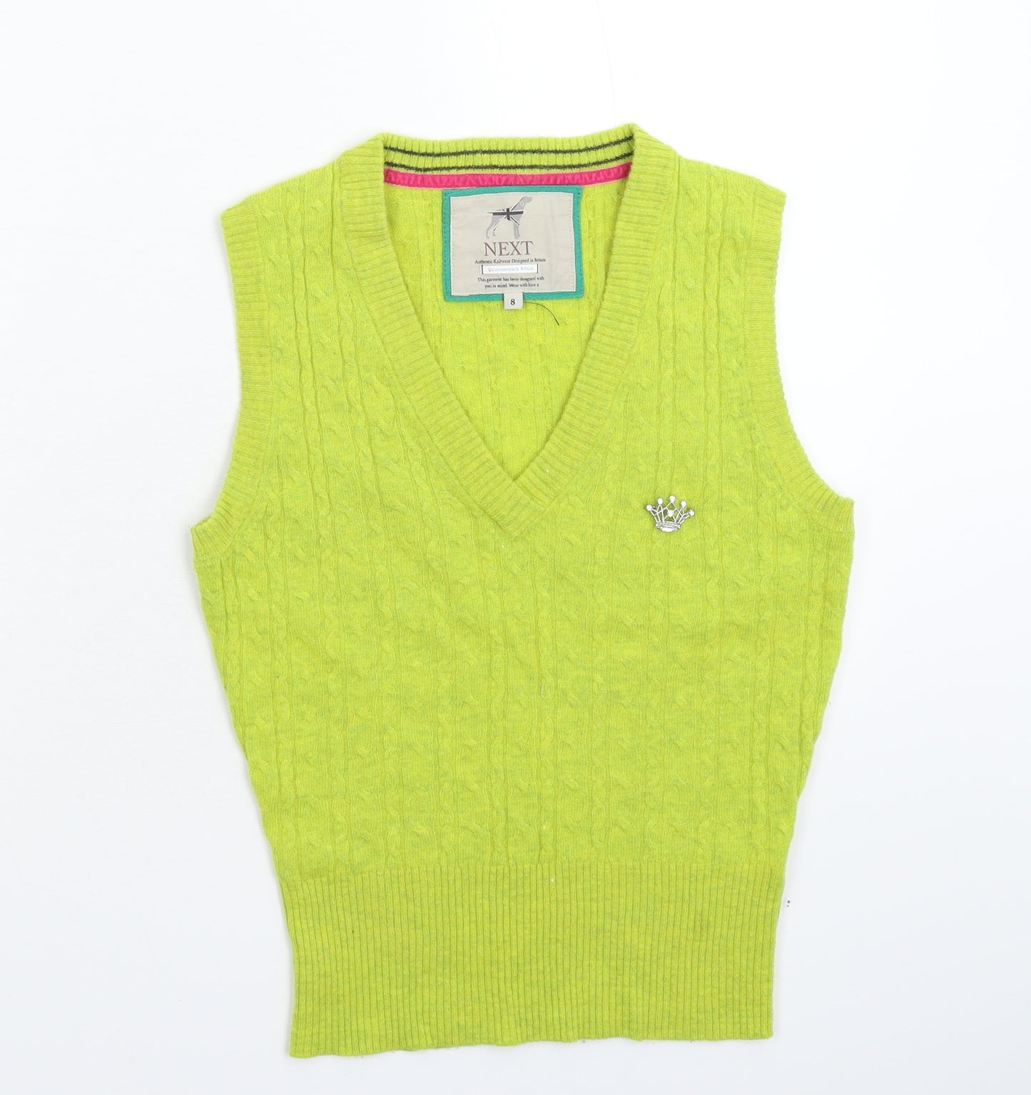 NEXT Womens Green  Knit Pullover Jumper Size 8