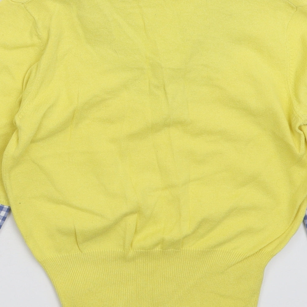 NEXT Womens Yellow  Knit Pullover Jumper Size 8