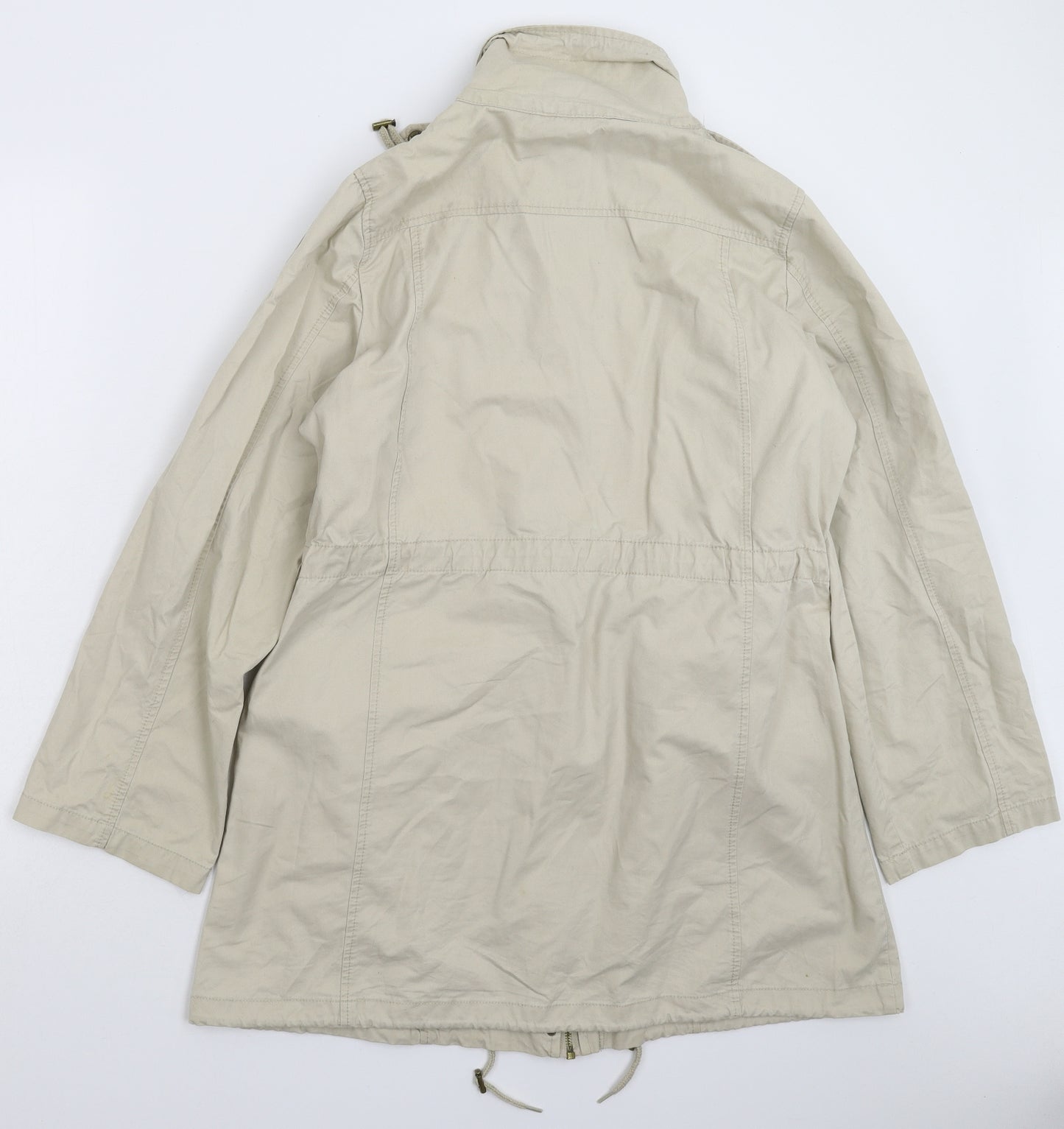 Denim & Co. Womens Grey   Jacket Coat Size 8