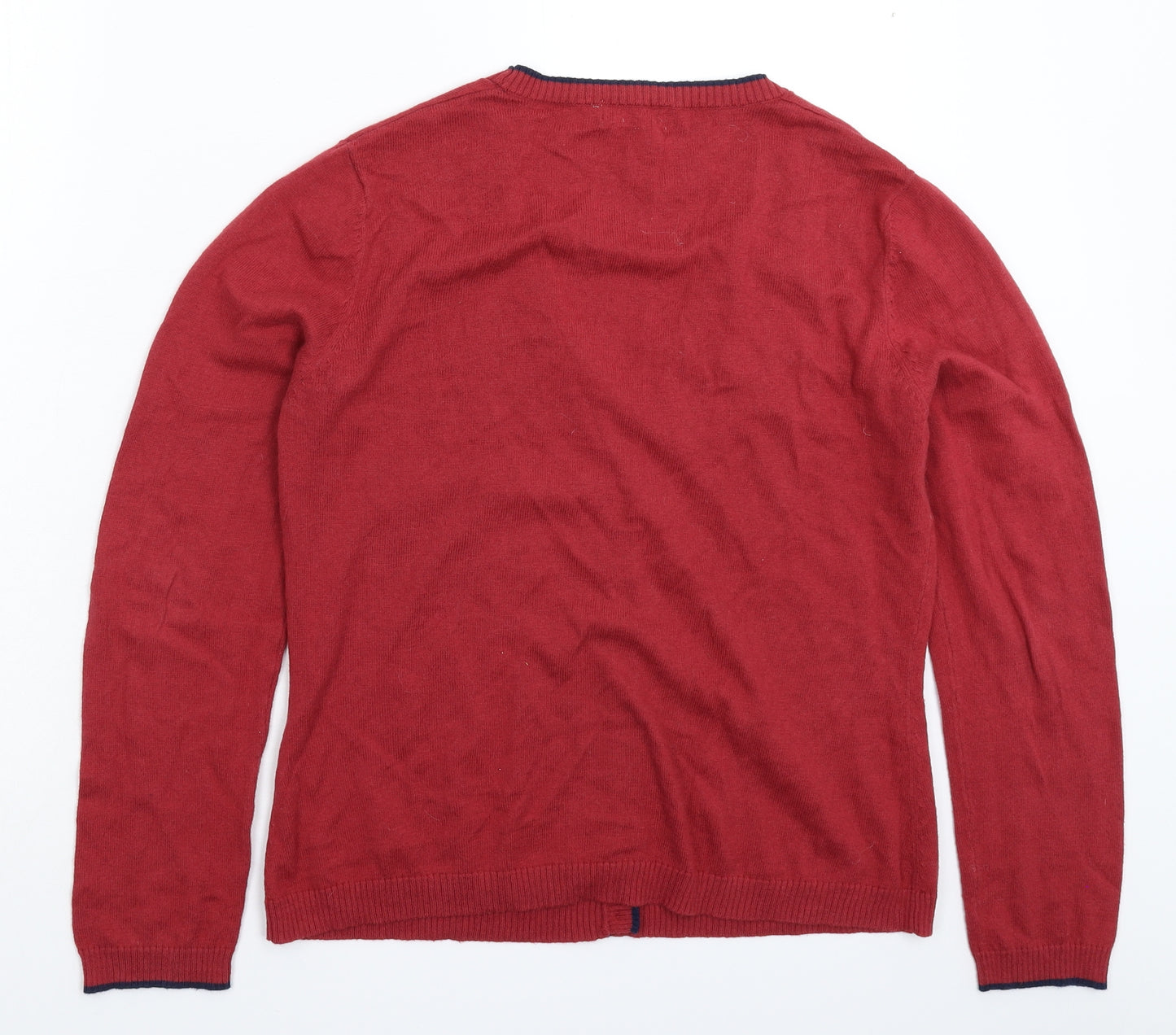 Seasalt Womens Red  Knit Cardigan Jumper Size 14