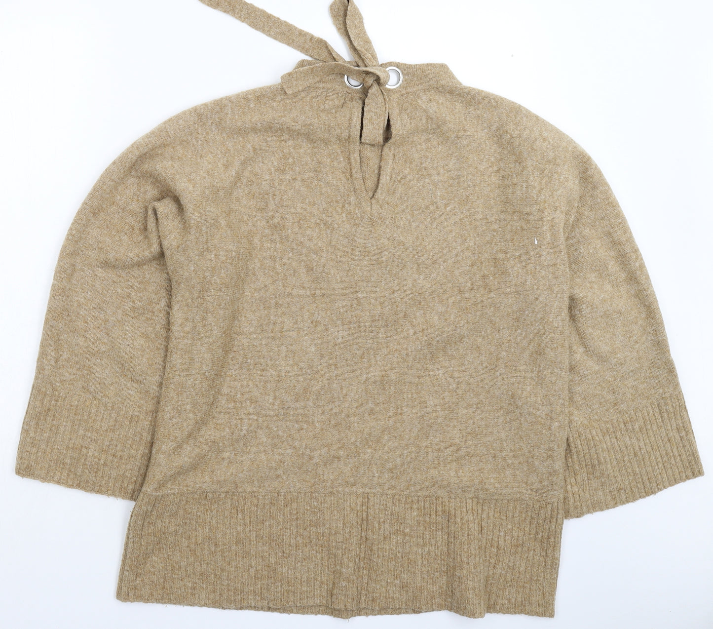 River Island Womens Beige  Knit Pullover Jumper Size M  - Oversized