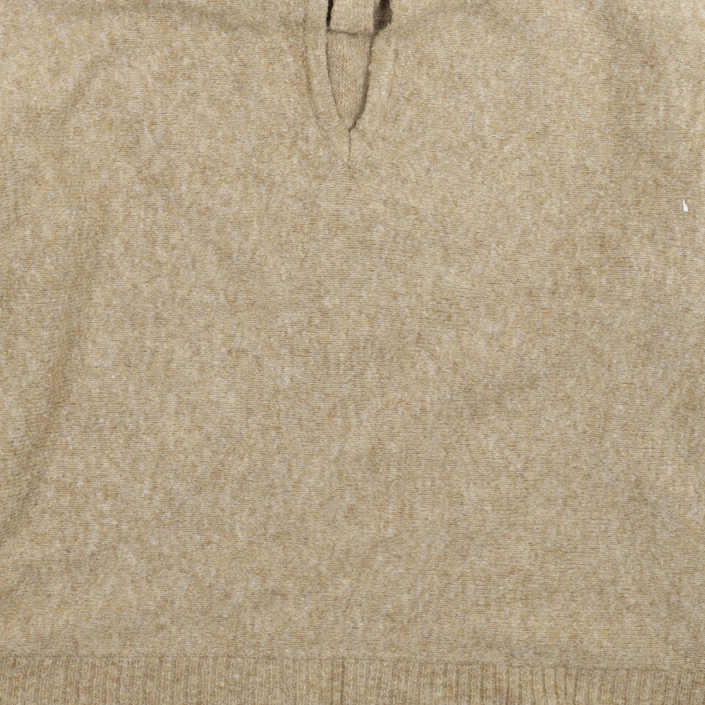 River Island Womens Beige  Knit Pullover Jumper Size M  - Oversized