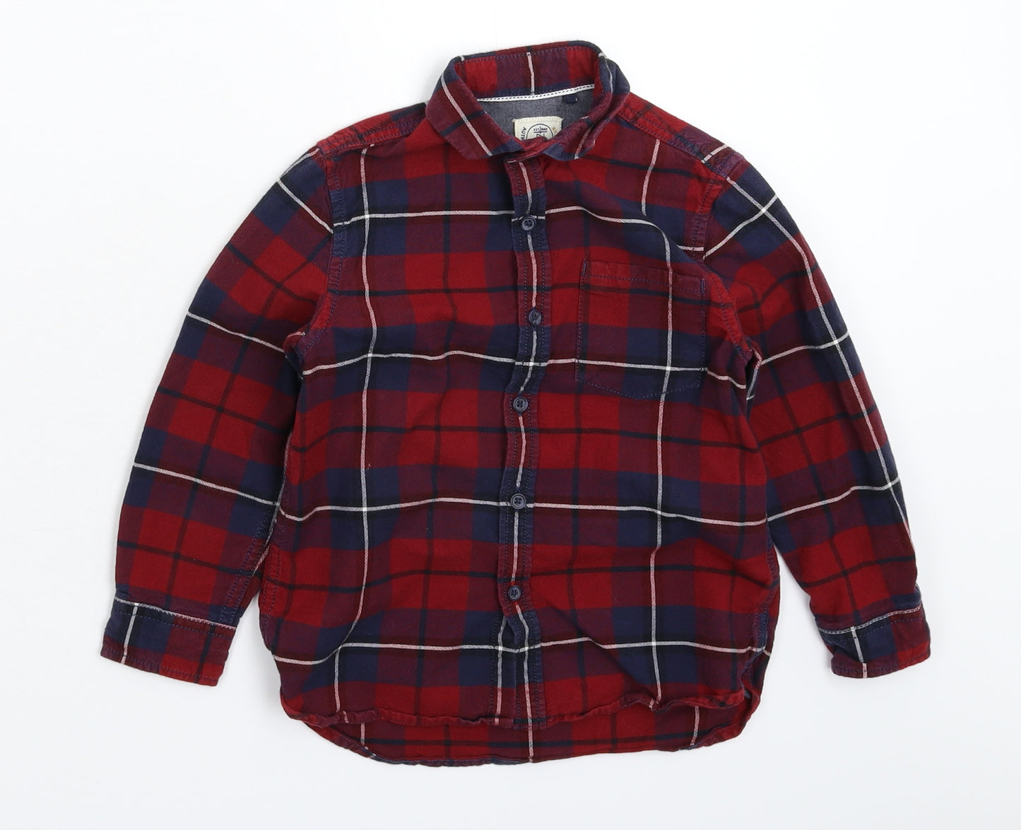 NEXT Boys Multicoloured Check  Basic Button-Up Size 6 Years