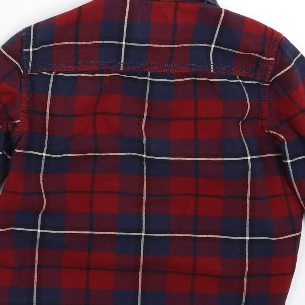 NEXT Boys Multicoloured Check  Basic Button-Up Size 6 Years