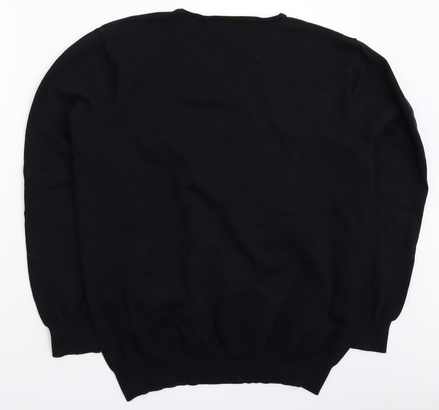 George Mens Black  Knit Pullover Jumper Size 2XL