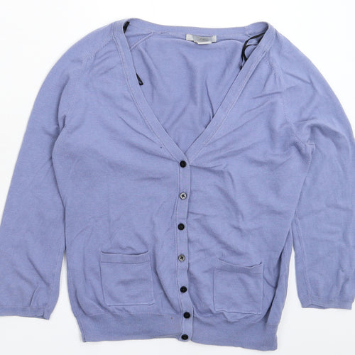 H&M Womens Blue  Knit Cape Jumper Size M