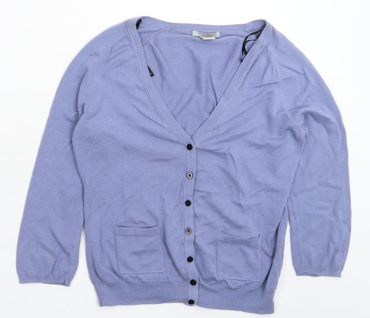 H&M Womens Blue Knit Cape Jumper Size M