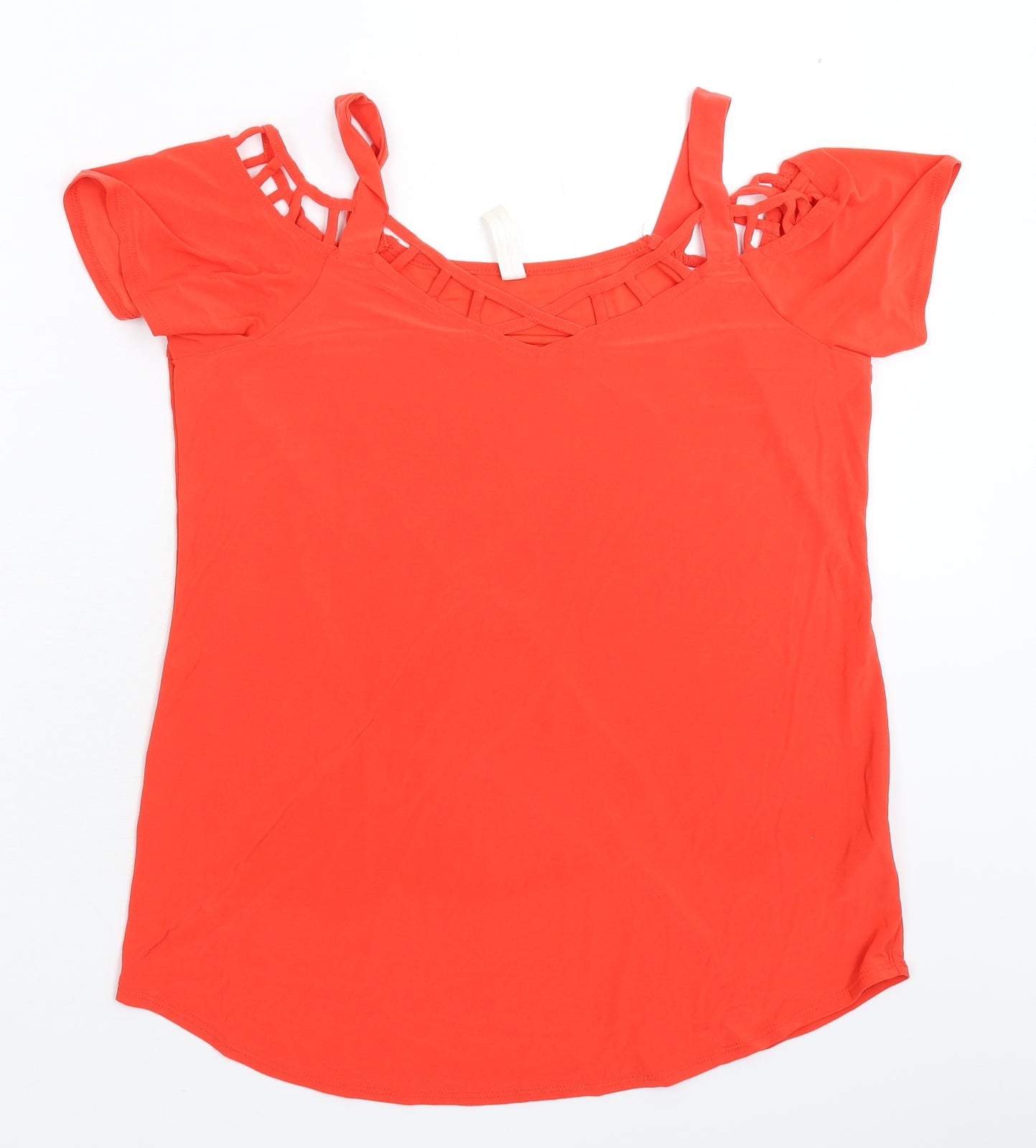 Perseption Concept Womens Orange   Basic T-Shirt Size L