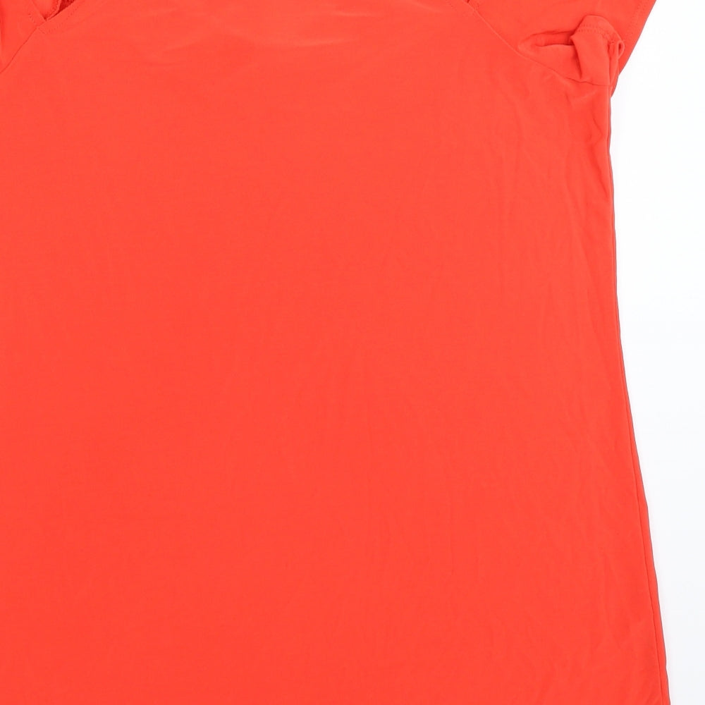 Perseption Concept Womens Orange   Basic T-Shirt Size L