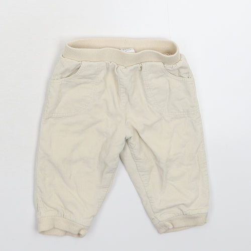 TU Baby Grey  Corduroy Capri Trousers Size 6-9 Months