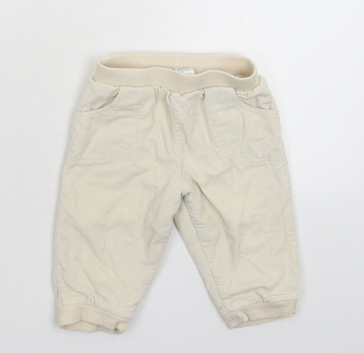 TU Baby Grey  Corduroy Capri Trousers Size 6-9 Months
