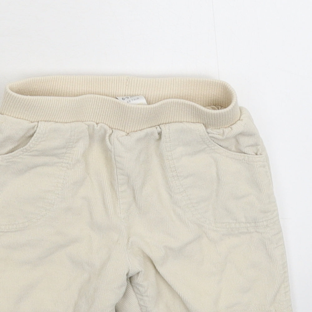 TU Baby Grey  Corduroy Capri Trousers Size 6-9 Months