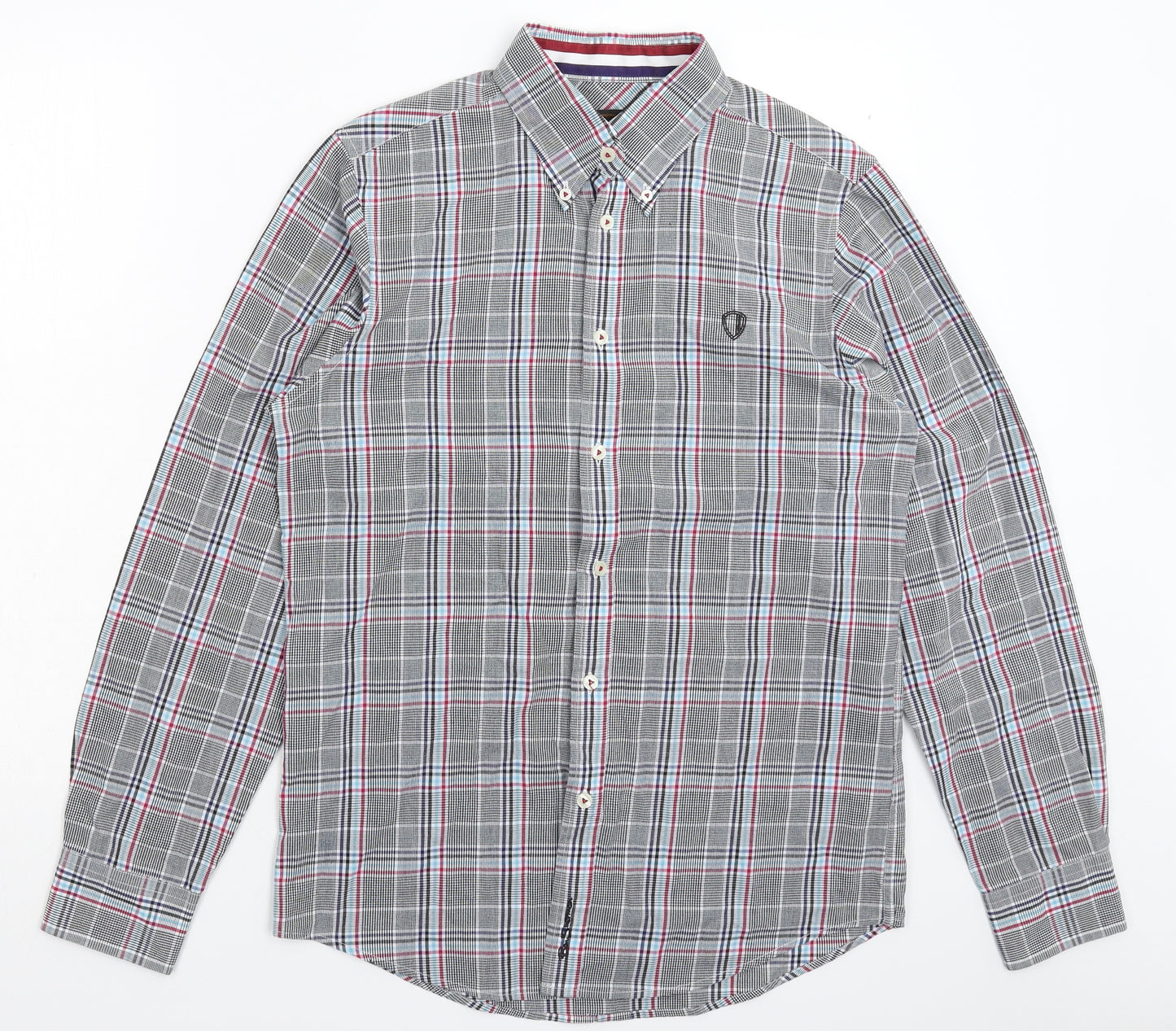 Ben Sherman Mens Multicoloured Check   Button-Up Size M