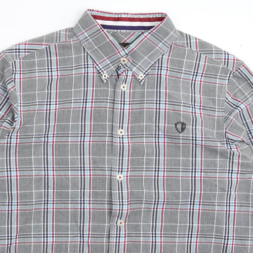 Ben Sherman Mens Multicoloured Check   Button-Up Size M
