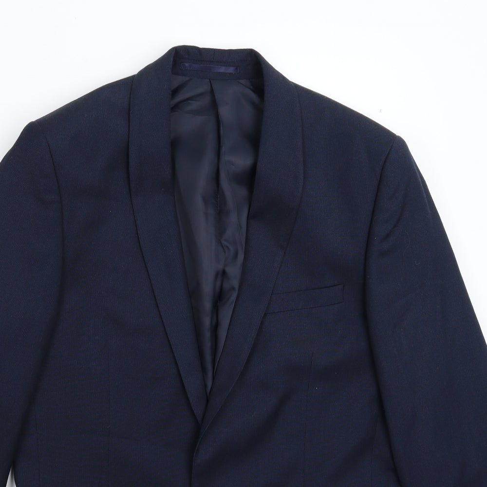 Limehaus Mens Blue   Jacket Suit Jacket Size 38