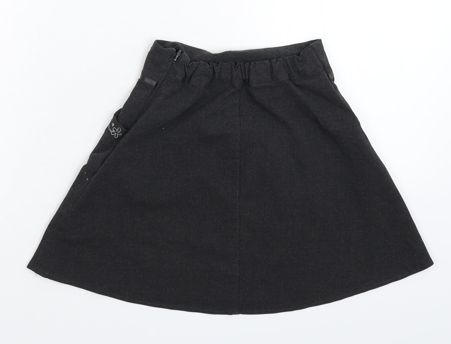 BHS Girls Grey   A-Line Skirt Size 7 Years