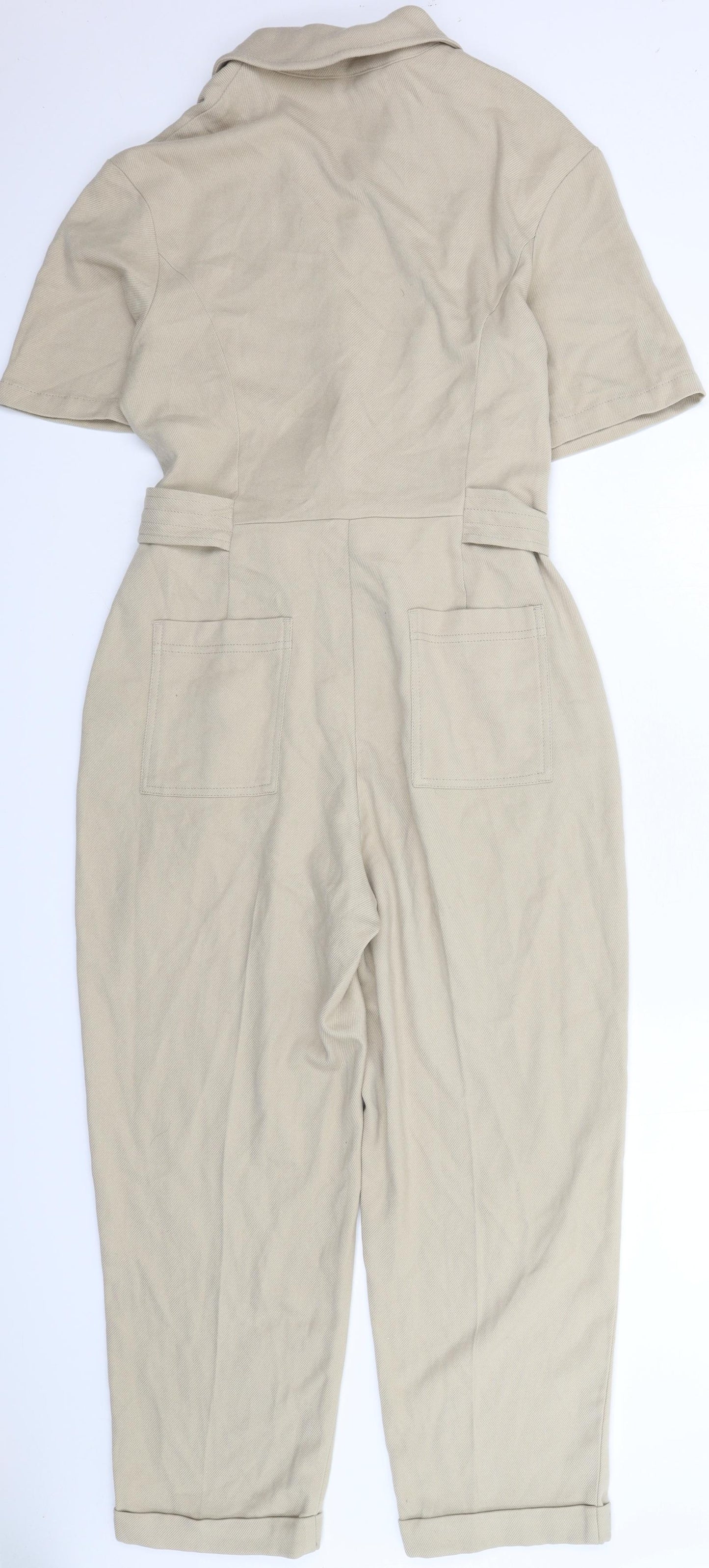 Emma Willis Womens Beige   Jumpsuit One-Piece Size 12 L26 in