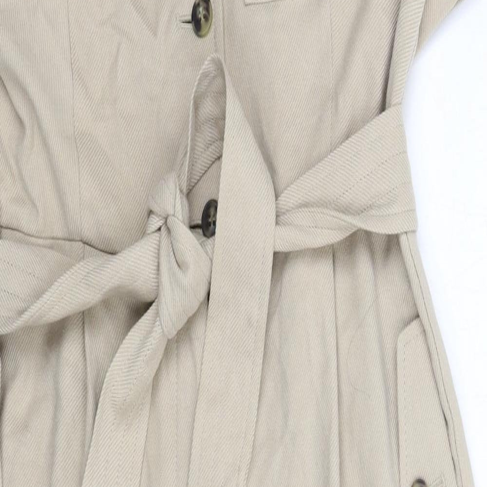 Emma Willis Womens Beige   Jumpsuit One-Piece Size 12 L26 in