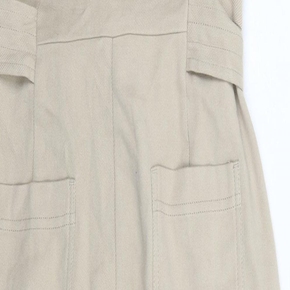 Emma Willis Womens Beige   Jumpsuit One-Piece Size 12 L26 in