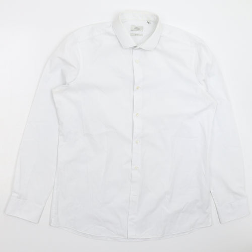 NEXT Mens White    Dress Shirt Size 17