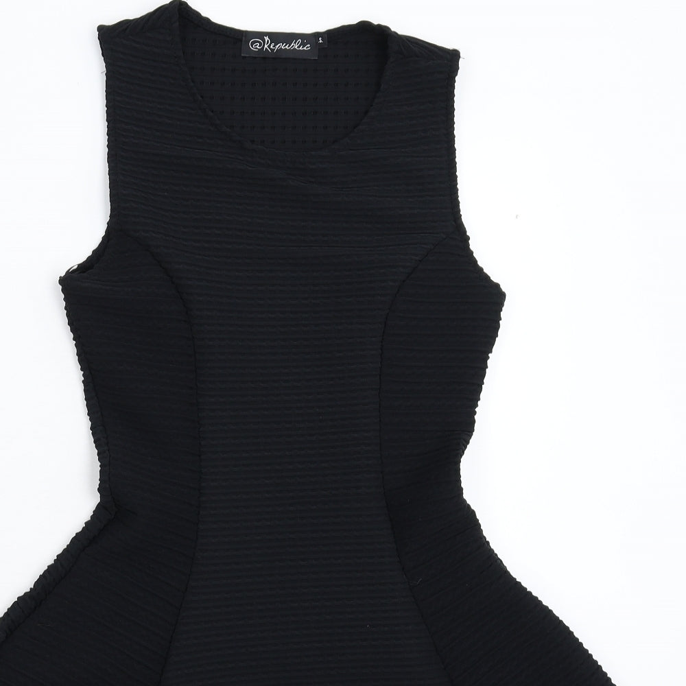 Republic Womens Black   Fit & Flare  Size S