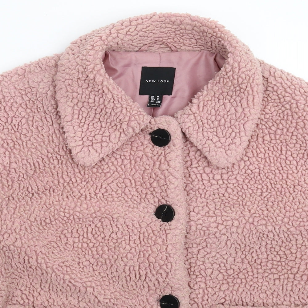 New Look Womens Pink  Fleece Jacket  Size M