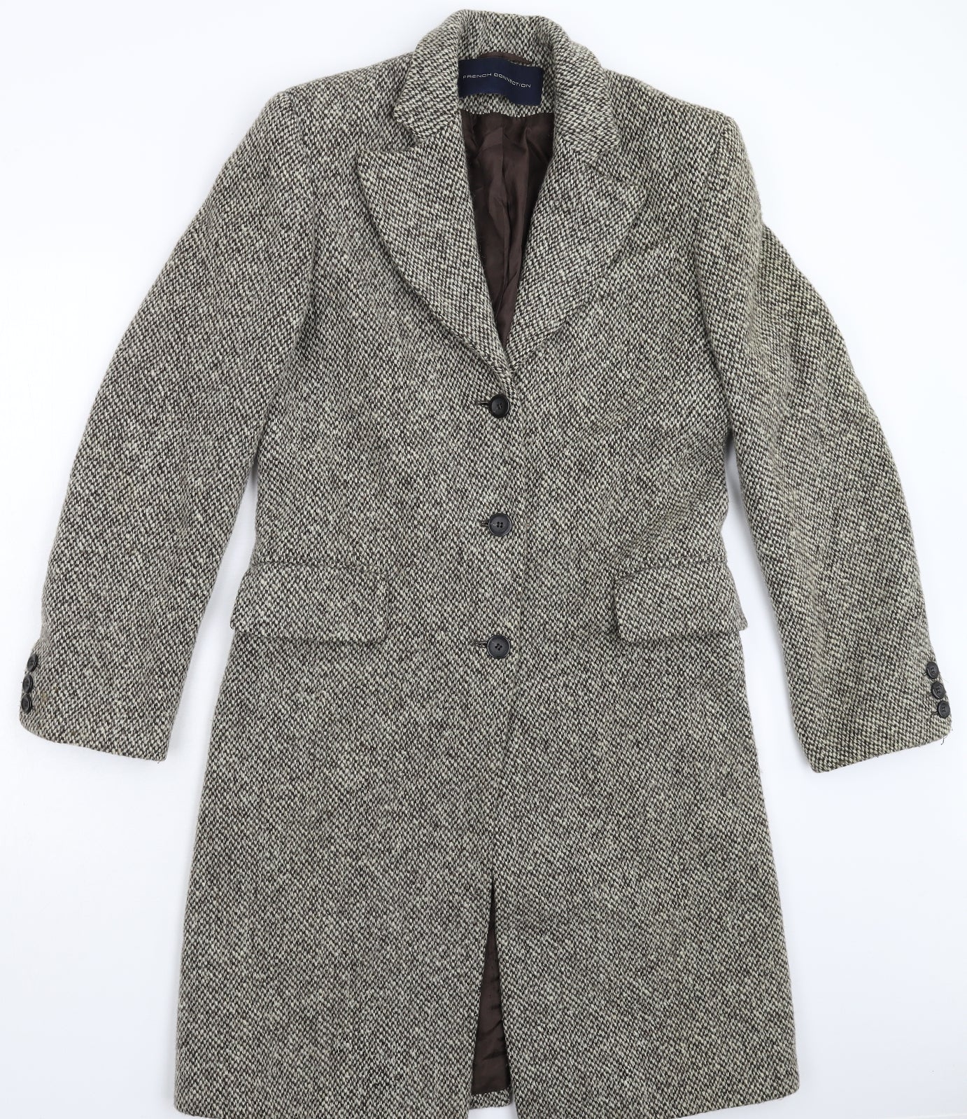 French Connection Womens Grey   Pea Coat Coat Size 12