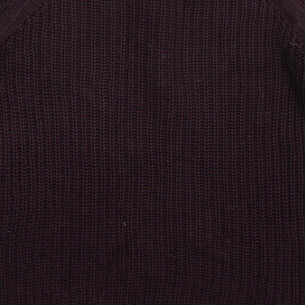 H&M Womens Brown  Knit Pullover Jumper Size S
