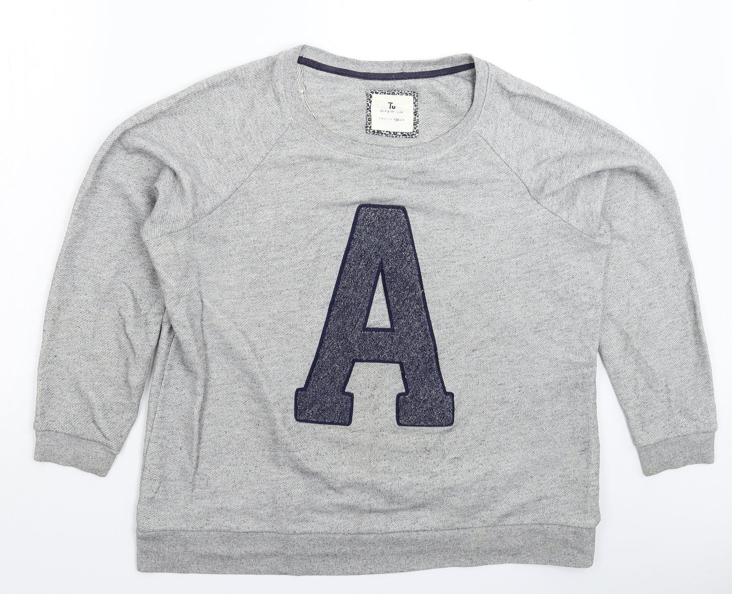 TU Womens Grey   Pullover Sweatshirt Size 20