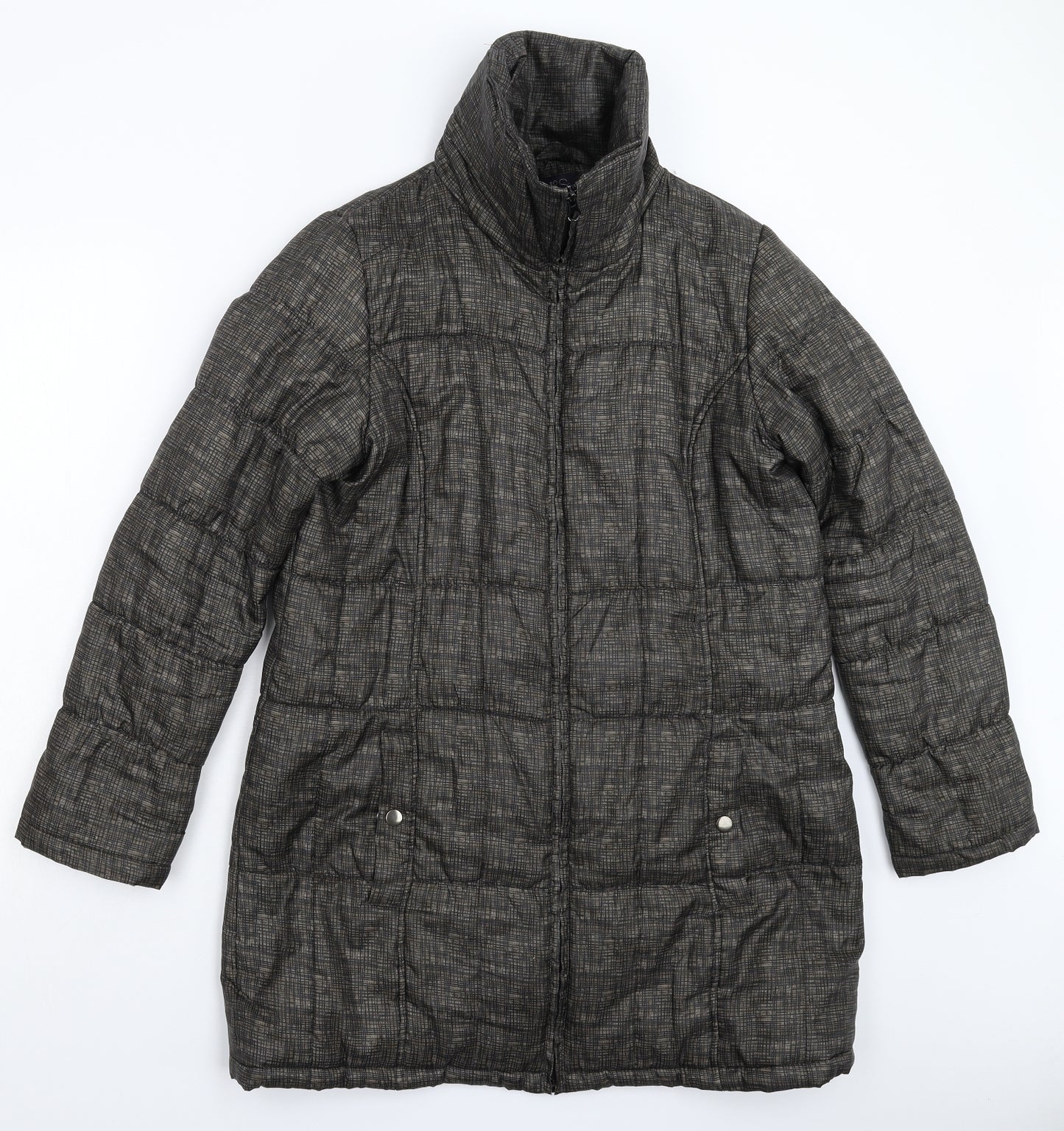 Marks and Spencer Womens Grey   Jacket Coat Size M