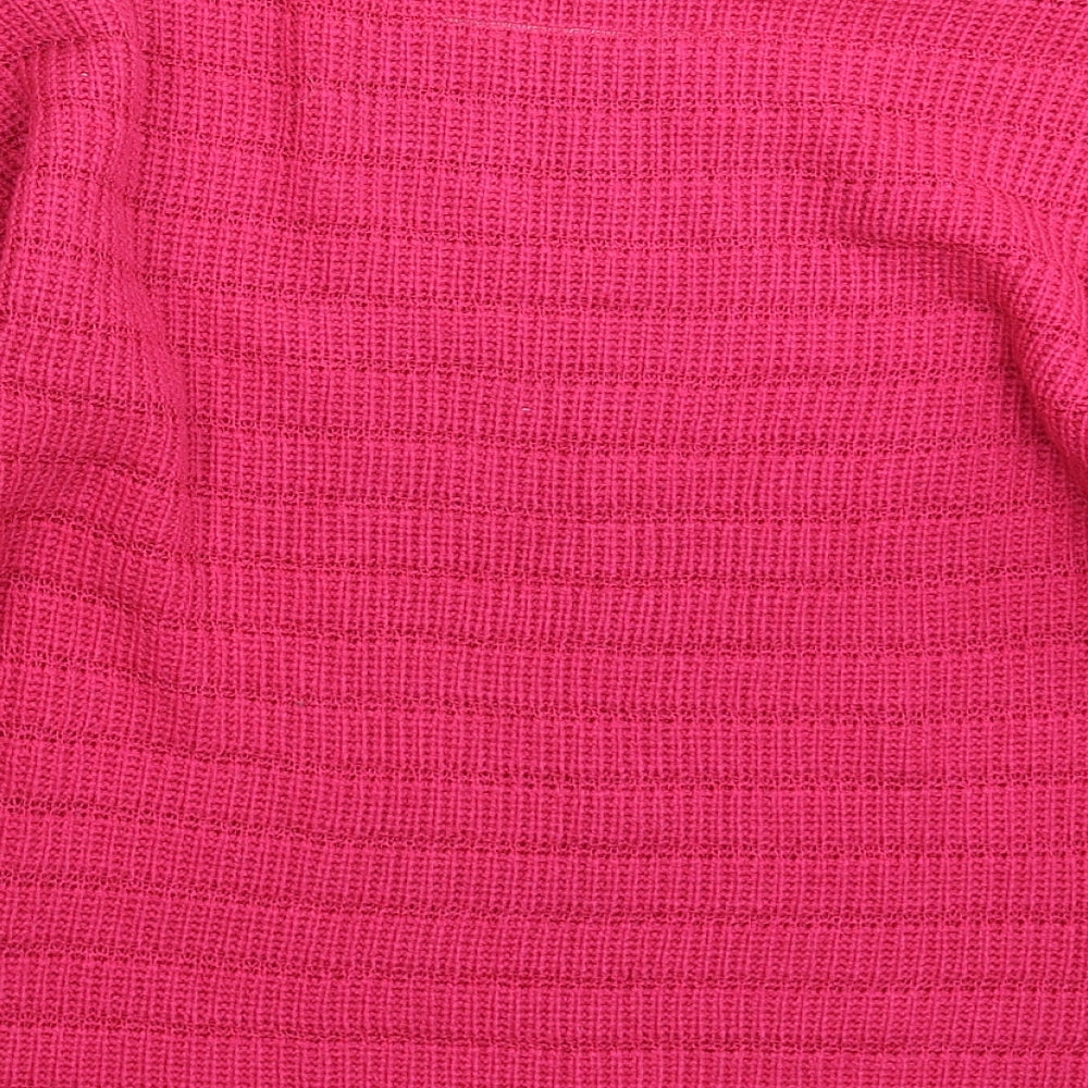 Preworn Womens Pink  Knit Pullover Jumper Size L