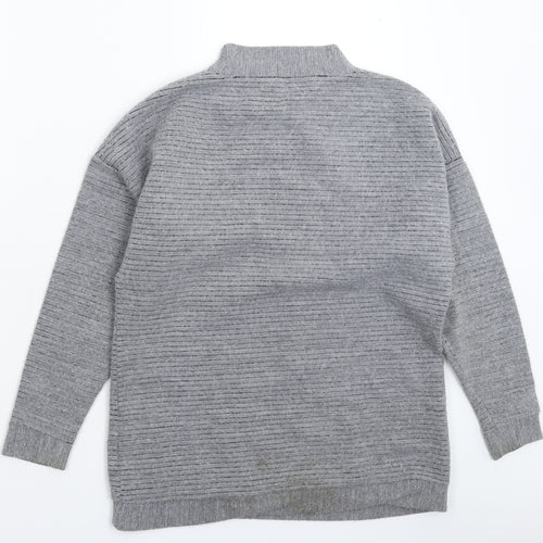 Light Before Dark Womens Grey  Knit Pullover Jumper Size XS