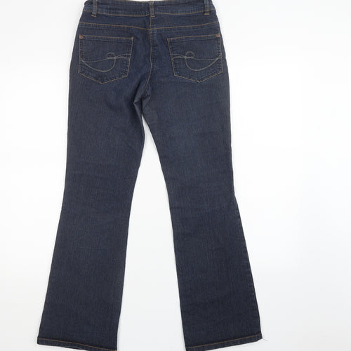 F&F Womens Blue  Denim Straight Jeans Size 6 L28 in - Short Leg