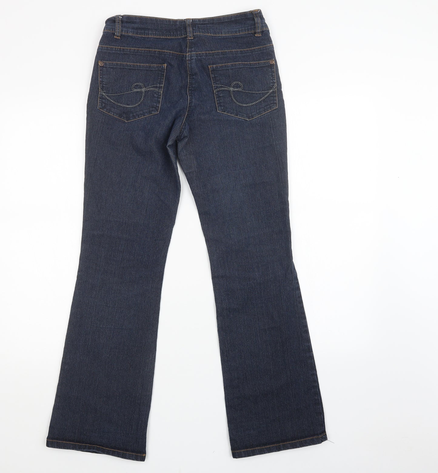 F&F Womens Blue  Denim Straight Jeans Size 6 L28 in - Short Leg