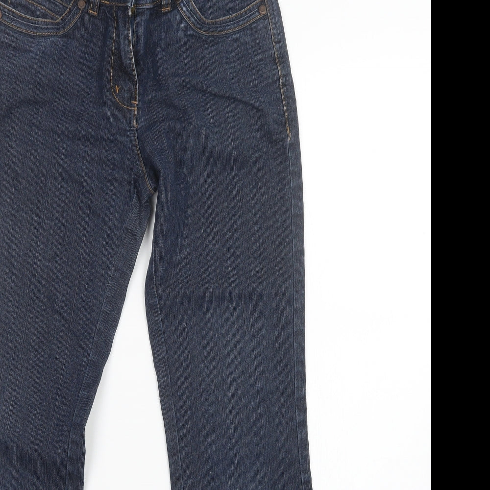 F&F Womens Blue  Denim Straight Jeans Size 6 L28 in - Short Leg