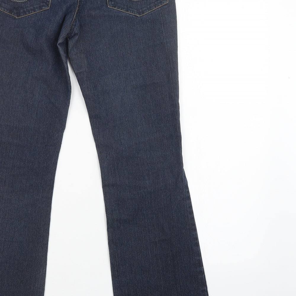 F&F Womens Blue  Denim Straight Jeans Size 6 L28 in - Short Leg
